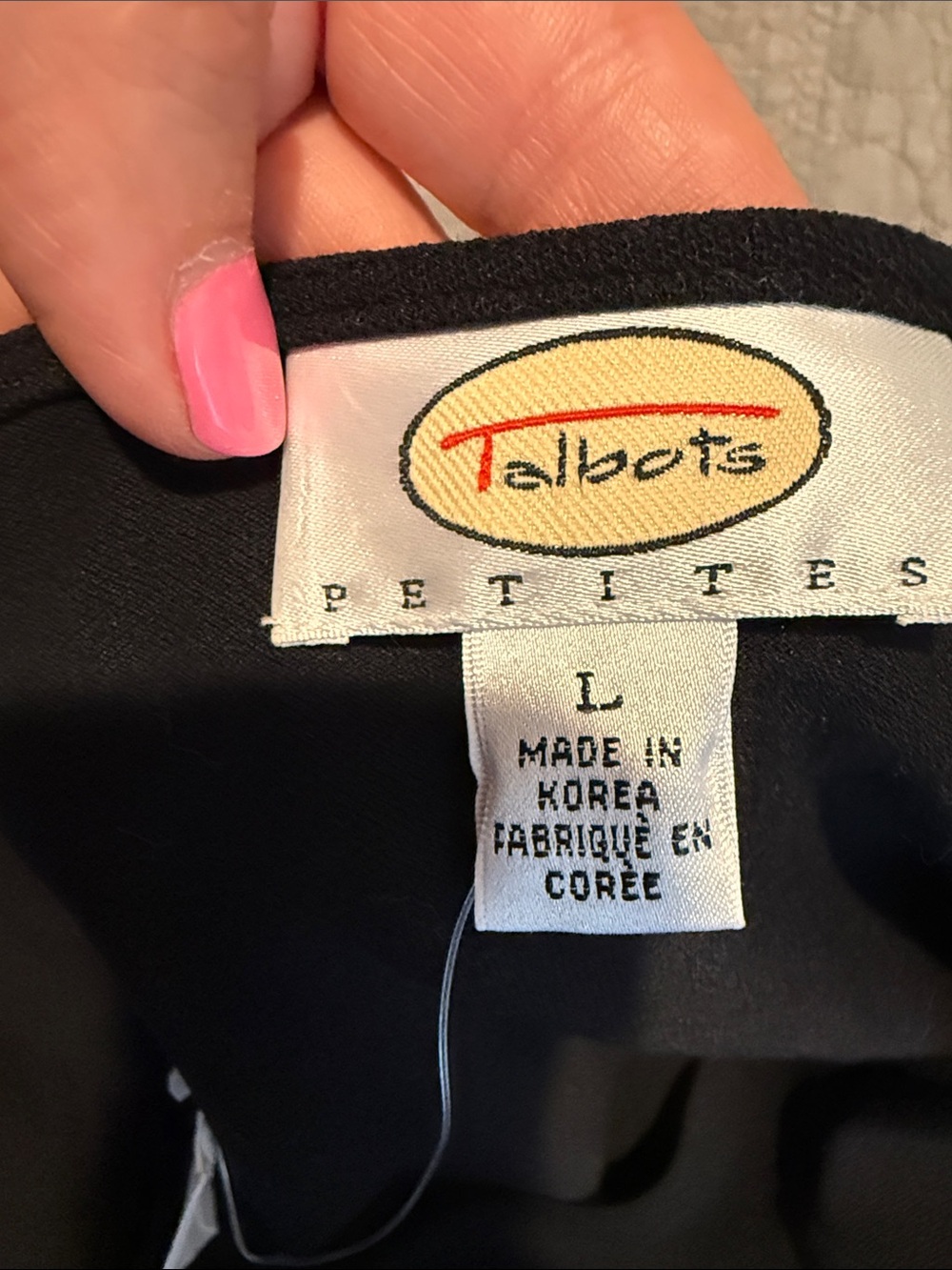 Vintage 90s Talbots Petites Black Striped Cuff Cardigan PL NWT - Picture 8 of 11